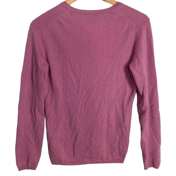 Cashmere Lord & Taylor Long Sleeve V-Neck Pullover Top Size Women’s Medium - Picture 2 of 10